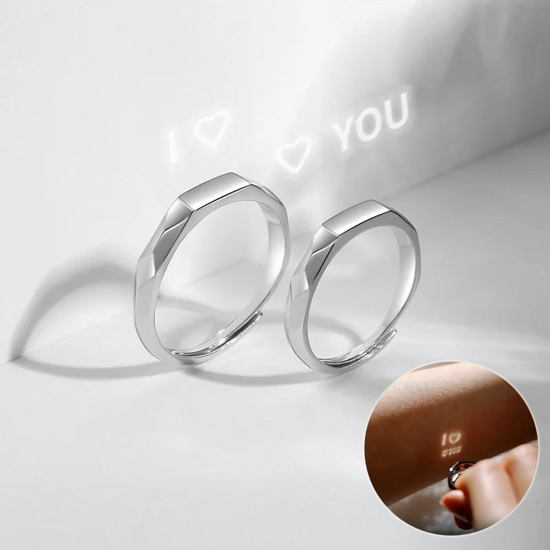 Hidden Message Projection Couple Rings
