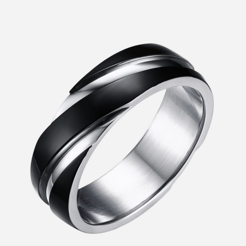 Black Titanium Steel Ring